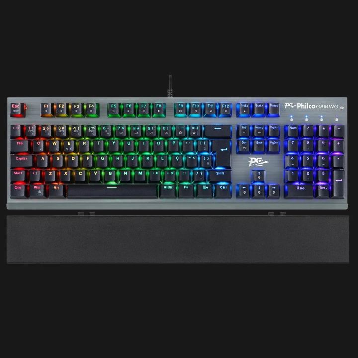 Philco Gaming PKB92 Full ARGB Mechanical Gaming Keyboard With Detachab - Philco Keyboard Mechanical PKB92 Brown Switch - Philco Gamer Keyboard, model PKB92 Aluminum Outemu Brown - ARGB MECHANiCAL GAMiNG KEYBOARD