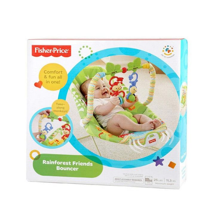 Fisher Price Baby Bouncer Toddler Rocker with Calming Vibration