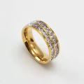 Hypoallergenic Thermogenic Moissanite Ring Unique Scratch-resistant Shiny Vikanda Stainless Steel Ring  Elegant for Engagement Wedding Anniversary Fashion statement Gift. 