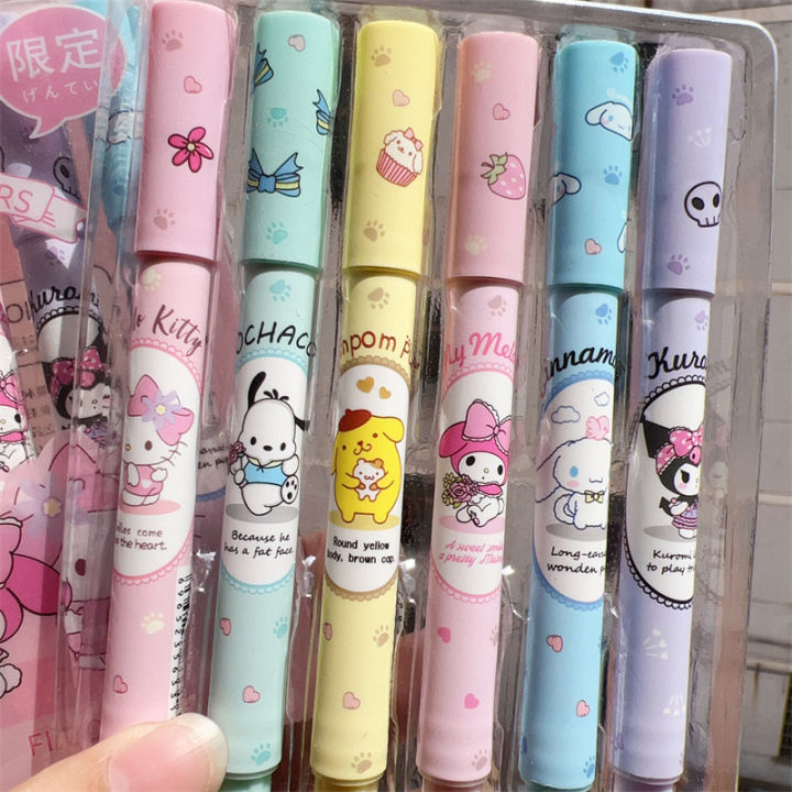 6pcs/set%20sanrio%20hello%20kitty%20cartoon%20highlights%20marker%20pen%20student%20art%20drawing%20doodle%20marker%20marker%20marker%20pen%20school%20-%20Image%202