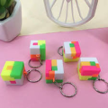 6 Pieces Keychain Puzzle Cube Square and Round. 
