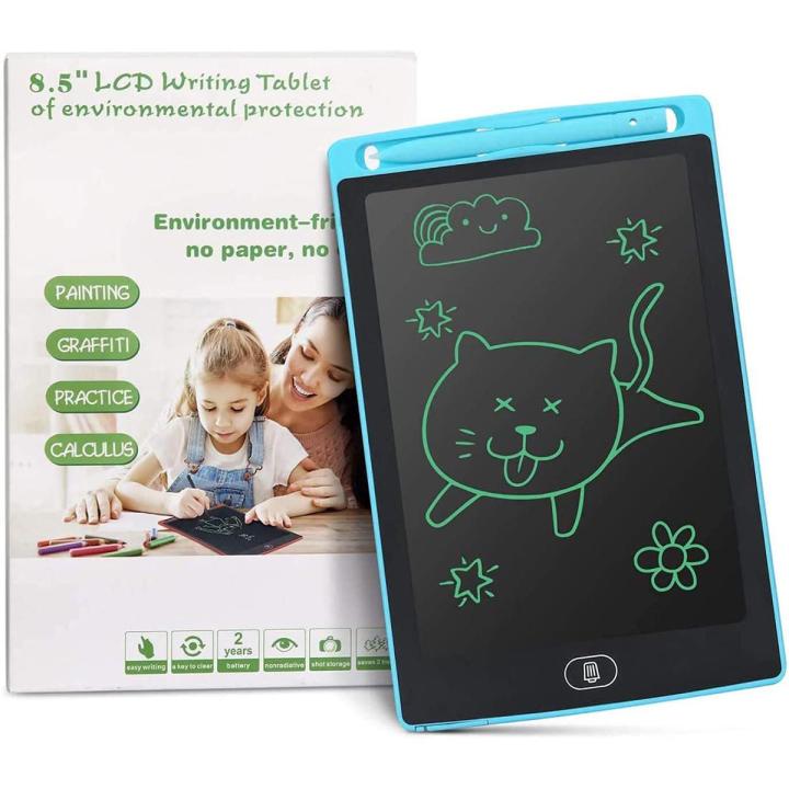 LCD Writing Tablet, 8.5" inches Writing pen for kid’s, Doodle Writing Board Colorful Drawing Board, Kids Travel Games Activity Learning Educational Toy Gift for 3rd / 4"/ 5"/ 6" / 7" & 8th Year Old Girls Boys Toddlers
