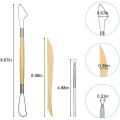 Pottery Clay Sculpting Tools, 22Pcs Wooden Handle Pottery Carving Tools & Metal Scr & Plastic Clay Shaping Tools. 