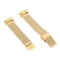 (Ready Stock)For Fitbit Charge 5 Milan Steel Double Buckles Strap Watch Band. 