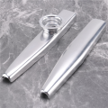 Kazoo Aluminum alloy Metal with 5 pcs Gifts Flute Diaphragm for Children Music-lovers-silver. 