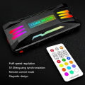 Coolmoon Argb Controller Fan Hub 4pin Pwm 5v 3pin Argb Cooling Fan Smart Remote Control Chassis Radiator For Computer Pc Case. 