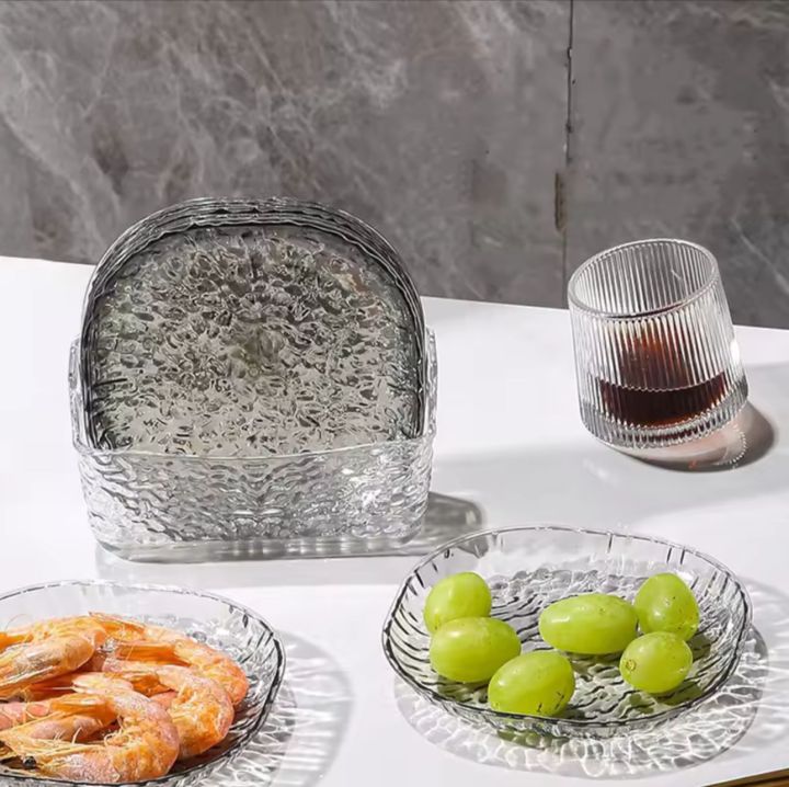 8pcs%20Multi-Purpose%20Acrylic%20Snack%20Plates%20%E2%80%93%20Transparent%20Reusable%20Serving%20Dish%20Set%20-%20Image%202