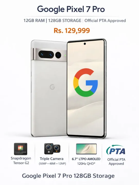 Google Pixel 7 Pro 5G – 12GB RAM 128GB ROM Official PTA Approved ...