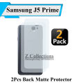 2 Pack Samsung J5 Prime Back Matte Soft Film Protector. 