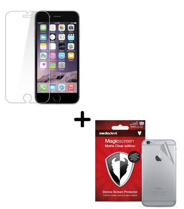 Iphone%206%20Iphone%206s%20Polish%202.5D%20Tempered%20Glass%20Screen%20Protector%20+%20Back%20Protector%20Matte%20For%20Apple%20Iphone%206%206s%20-%20Image%207