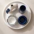 Donut Shape Ceramic Vase, Modern Luxury Home Decor, Perfect for Fresh or Artificial Flowers. 