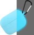 Migimi AirPods Pro Case, Armor Protective Silicone Cover Compatible with AirPods Pro (2019) Fluorescent Blue. 