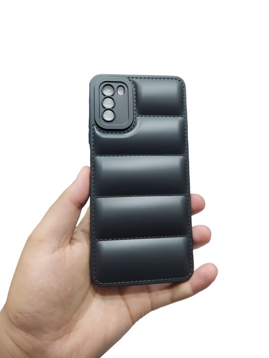 POCO M3 Back Cover Soft Puffer Case Camera Protection Phone Case