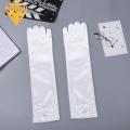 Princess Dress Gloves 1 Pair Kids Performance Gloves Satin Flower Girls Princess Style Cosplay Gloves Flower Girl Gloves. 