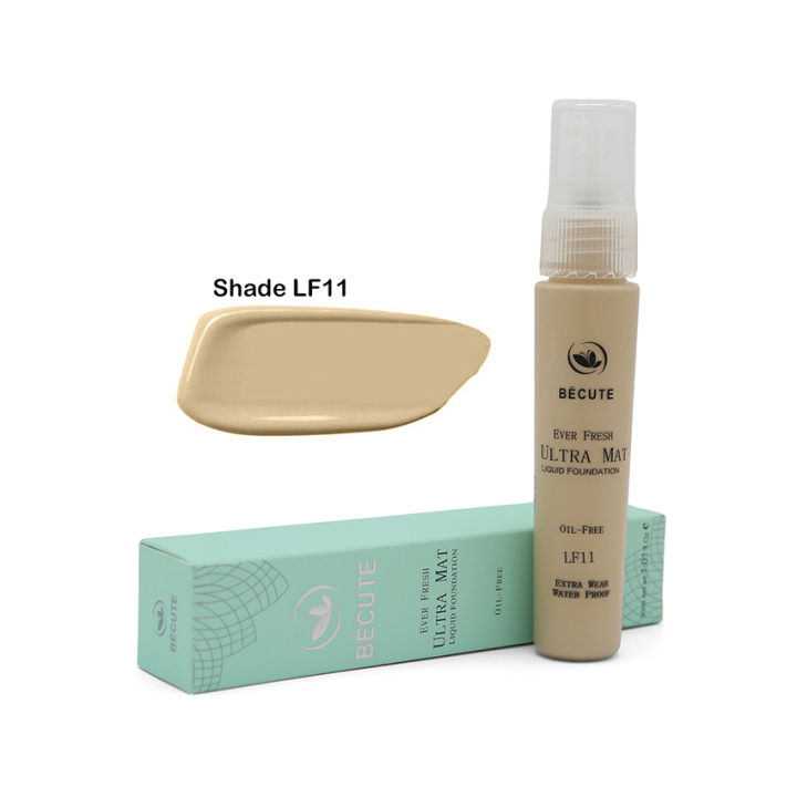 Becute Ultra Mat Liquid Foundation Be cute Oil Free Foundation Shade LF11