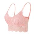 Seamless Lace Tube Top Deep V Push Up Wireless Bra for Women. 