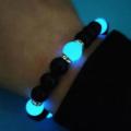 Luminous Glowing Bands Beads Bracelets- Glow In Dark Bracelets for Girls. 