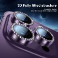 Premium Diamond Camera Lens Protector for iPhone 14 Pro Max & iPhone 14 Pro - Ultimate Protection and Style (Deep Purple). 
