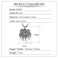 Beier Stainless Amulet Viking Slavic God Symbol Warding Veles Bear Paw With Lucky Knot Pendant Necklace Jewelry Bp8-291. 