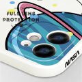 Hontinga for Samsung S9 Plus Case Cartoon Astronaut Side Design Back Cover Soft Square Edge Liquid Silicone Phone Cases. 
