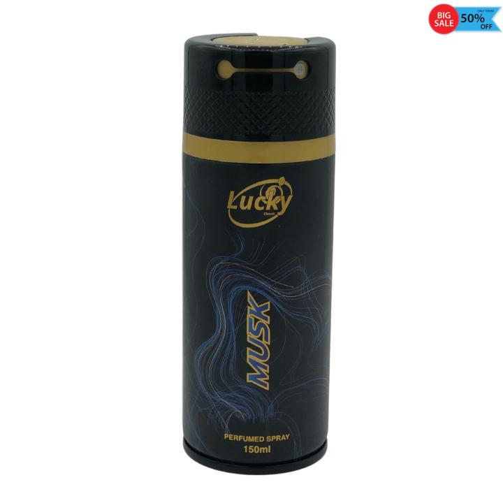Body spray Arabic By Lucky Musk For Men 150ml For Men And Women Long Lasting Big Bottle High Quality Ideal For Daily Use Imported Quality Body Spray For Boys Best for Gifting | Fresh Scent Cool Fragrances
