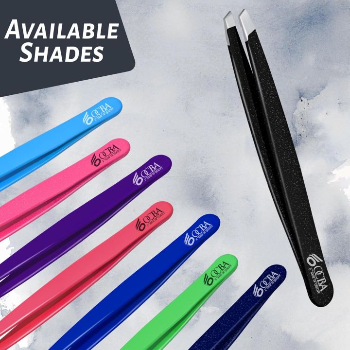 OCBA%20Professional%20Slanted%20Eyebrow%20Tweezers%20%E2%80%93%20Stainless%20Steel%20Facial%20Hair%20Removal%20Tweezers%20For%20Men%20&%20Women%20-%20Image%208