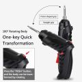 Exort Power Tools Screwdriver Set Bit Set 3.6V Cordless Electric Screwdriver Home Tools With Built-in Lithium Battery. 