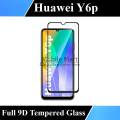 Huawei Y6p Front Screen Protector - 9d Full Black Tempered Glass. 