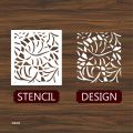 Abstract pattern  Reusable Stencil For wall Painting Art DIY Home Decor, Album Crafts and Canvvas. 