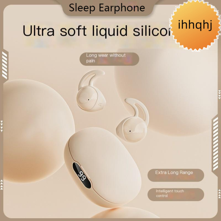 ♥Original Product+FREE Shipping+COD♥s808 Sleep Bluetooth Earphones Sports Noise Reduction Soft Silicone Mini Earbuds Headset with Digital Display HIFI Music Headphones