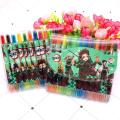 12colors Demon Slayer Kimetsu No Yaiba Anime Rotating Crayons Oil Pastel Colored Pencil Graffiti Pen For Kids Painting Drawing. 