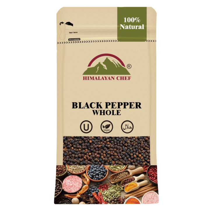 Himalayan Chef Black Pepper Whole - 100g Kali Mirch