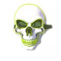 Universal Devil Head Neon Halloween Mask, Led Purge Mask 3 Lighting Modes For Costplay 1 Pc(Green). 