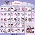 Sanrio Mini Sticker Book Cute Kuromi Washi Paper Stickers DIY Notebook Scrapbook Decoration.
