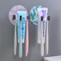 Self-adhesive Wall Mount Toothpaste Dispenser Toothbrush Holder Storage Squeezer Shaver Holder Bathroom Organizer Accessories. 