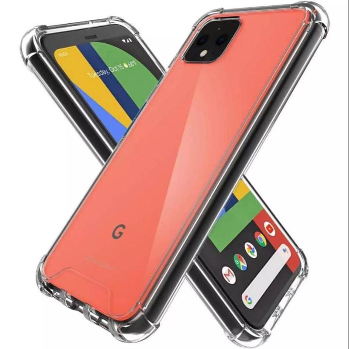 Google Pixel 4 Cover ShockProof Transparent Soft Bumper Crystal Clear Ultra-Thin Case