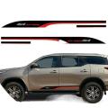 Car Stickers 2 Pcs 4X4 Off Road Stripe Car Side Door Graphic Vinyls Modified Accessories Decals Custom for Toyota FORTUNER. 