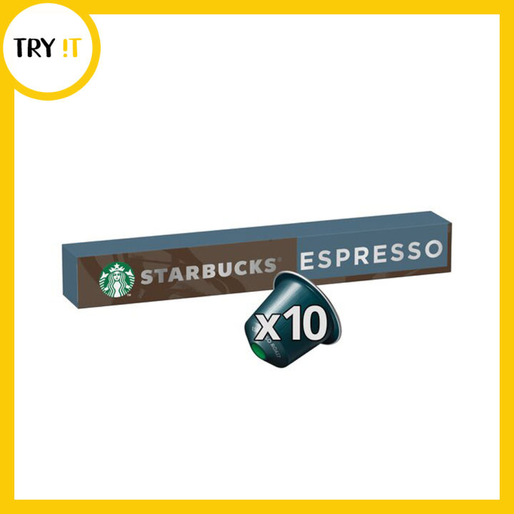 Starbucks Nespresso Espresso Roast Coffee Pods - 56 gm Pack of 10 Capsules