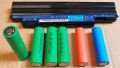 Pack of 4 - Lithium Ion Battery 3.7V 2400mAh - High Quality 18650 Battery Li ion Cell. 