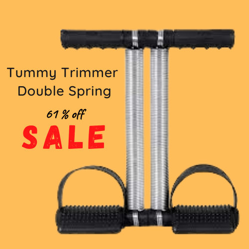 Tummy Trimmer Double Spring Single Spring High Quality Belly Fat Burner Body Fitness Weight loss Machine Home Gym For Men and Women Exercise equipment Daraz.pk