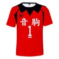 Haikyuu!! Nekoma Uniform T-shirt Cosplay Customer Tee Tetsurou Hoodie Kenma Short Sleeve Sport Uniform Sportswear. 