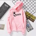 QUEEN Printed hoodie for GIRL & WOMEN kangaroo style winter wear. 