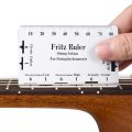 9Pcs Understring Radius Gauge + String Action Ruler Gauge Tool + Guitar Bridge Saddle Nut Files Set Guitar Repair Tool Accessories. 