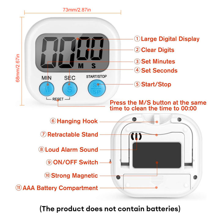 Kitchen%20Timer/Chronometers%20Magnetic%20LCD%20Digital%20Countdown%20Stopwatch%20With%20Stand%20Practical%20Cooking%20Baking%20Sports%20Alarm%20Clock%20Reminder%20Tools%20and%20gadget%20(Random%20Colours)%20-%20Image%209