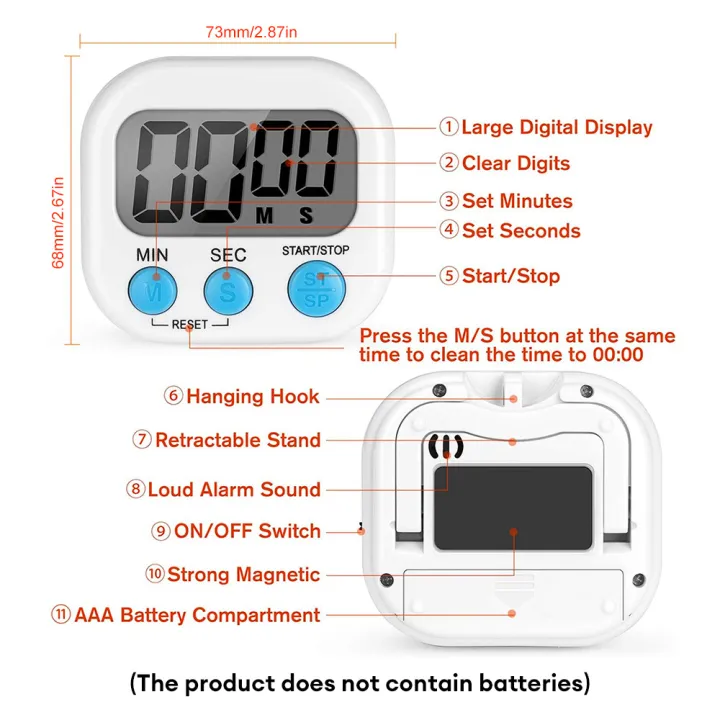 Kitchen%20Timer/Chronometers%20Magnetic%20LCD%20Digital%20Countdown%20Stopwatch%20With%20Stand%20Practical%20Cooking%20Baking%20Sports%20Alarm%20Clock%20Reminder%20Tools%20and%20gadget%20(Random%20Colours)%20-%20Image%209