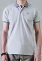 Focus - Men Light Grey Polo Shirt For Men. 