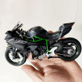Diecast Kawasaki Ninja H2R, Ducati Double Silencer, VAS Panigale Bike Alloy Model Kids Toy, Die Cast Two Wheel Racing Sports Motorbike Scale Replica_ Metal & Plastic Models With Music Sound & Light, Special Edition Suspension Children Toys Race Vehicle. 