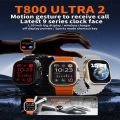 T800 U2 Smart Watch 49mm 2024 New NFC Men Women GPS Track Bluetooth Call BT Music Games Wireless Charging Smartwatch ● Black Colour Box Change. 