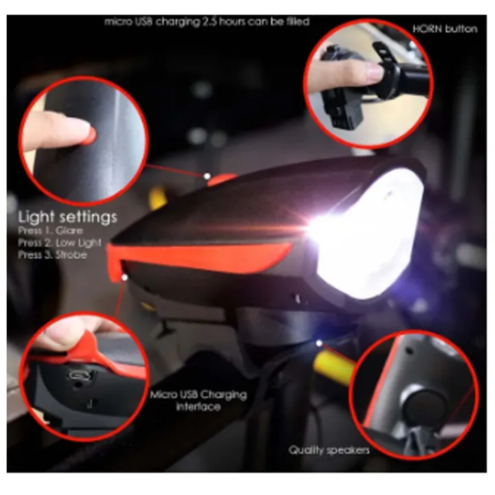 Super%20Bright%20Rechargeable%20Bike%20Bicycle%20Cycle%20light%20with%20Horn%20with%20High%20Low%20Flashing%20Beam%20and%20140%20DB%20Sound%20with%205%20Different%20Horn%20Modes%20-%20Image%206