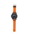 Casio G Shock Mens Carbon Core Guard Black/Orange Step Tracker Bluetooth Dual Time Analog-Digital Orange Resin Band Watch-GG-B100-1A9DR. 